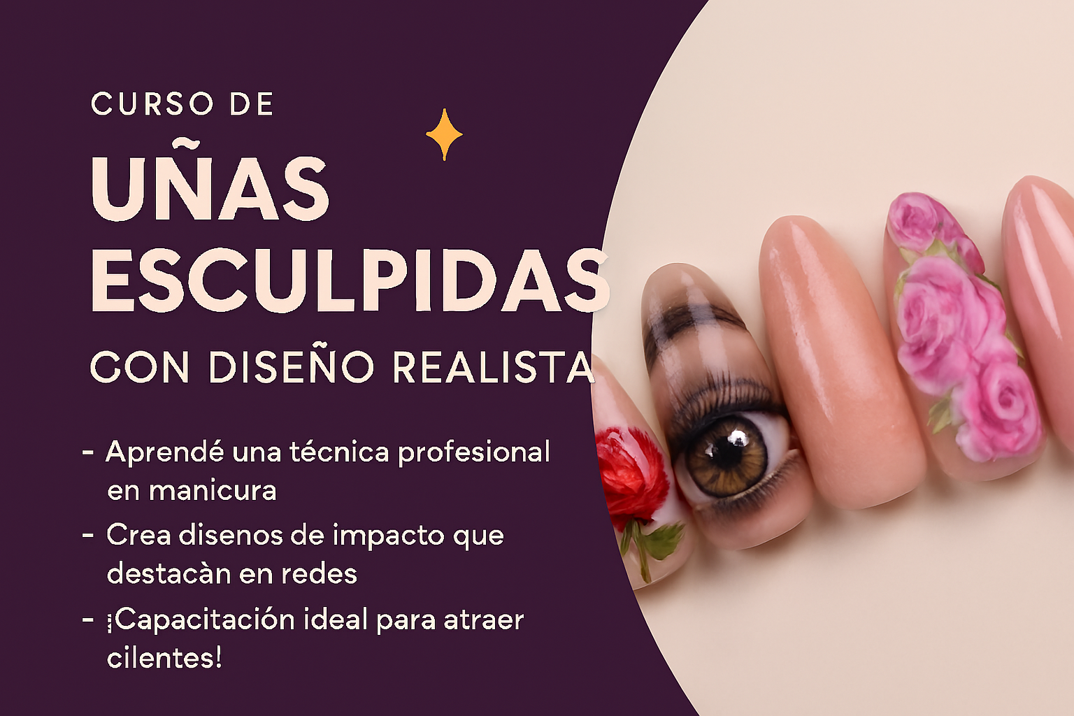Tu futuro brillante empieza aquí: Uñas Esculpidas y Manicuría